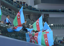 Bakıda idman gimnastikası üzrə Dünya Kuboku yarışlarının ilk günü start götürüb. Azərbaycan, 19 fevral, 2016